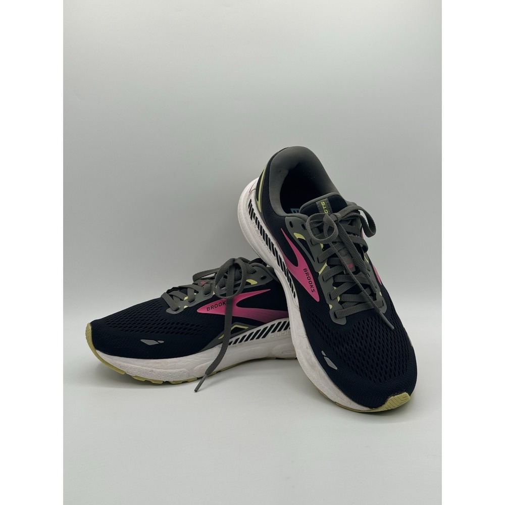 Brooks Womens Adrenaline GTS 23 1203811B037 Black Running Shoes Sneakers Size 10 - Picture 12 of 14